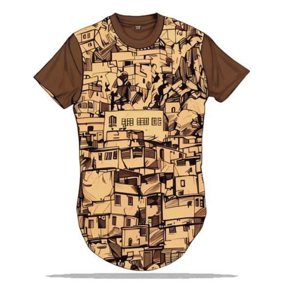 Molde Digital de Camiseta Longline Infantil 2 a 16 Anos