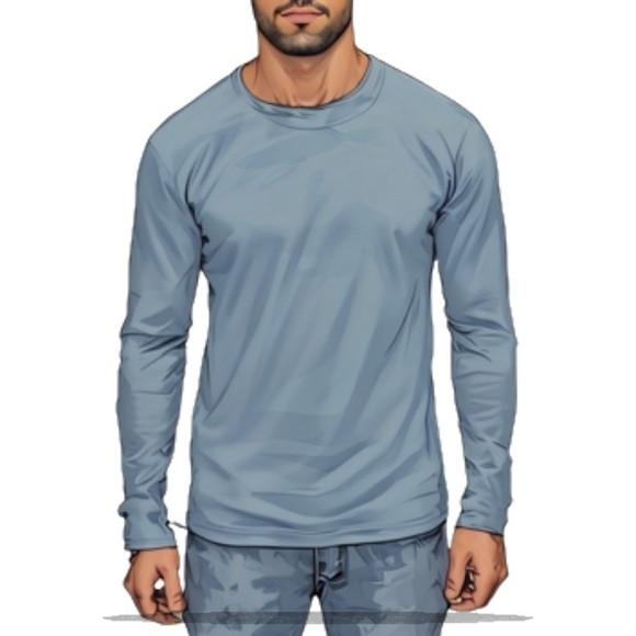 Molde Digital de Camiseta Masc Gola o Manga Longa Pp ao Gg