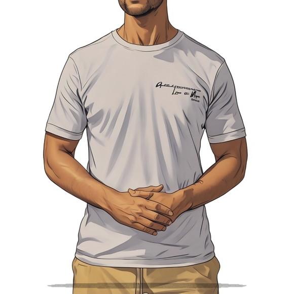 Molde Digital de Camiseta Masculina Manga Curta Pp ao Gg