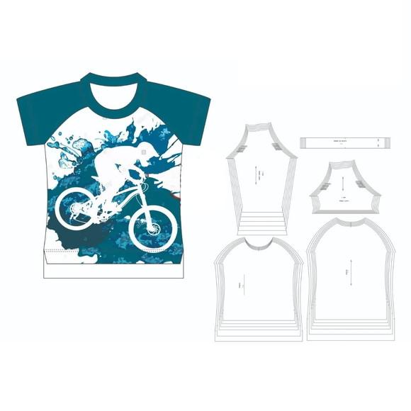 Molde Digital de Camiseta Raglan Infantil com Envio Rápido