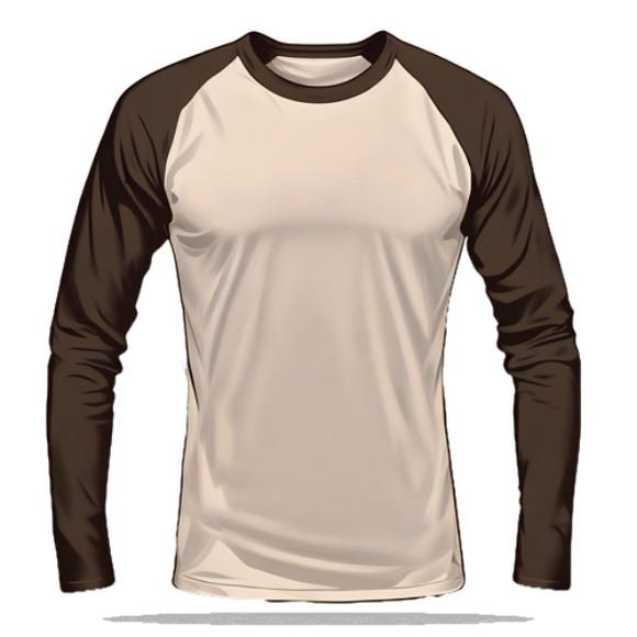 Molde Digital de Camiseta Raglan m Longa Masc Pp ao Xxg