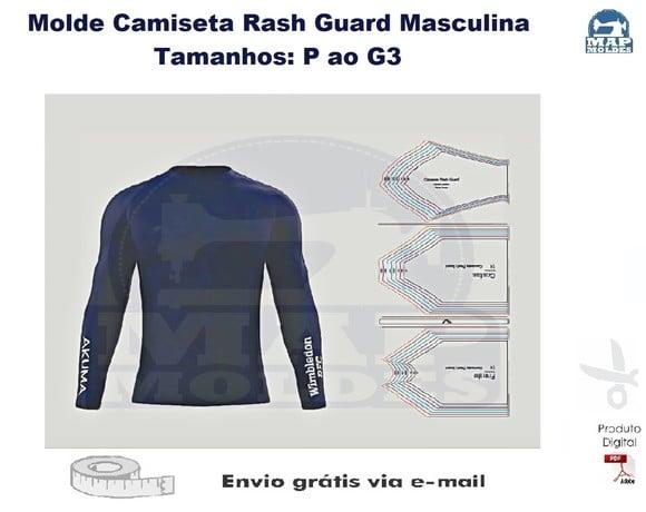 Molde Digital de Camiseta Rash Guard Masculina pdf