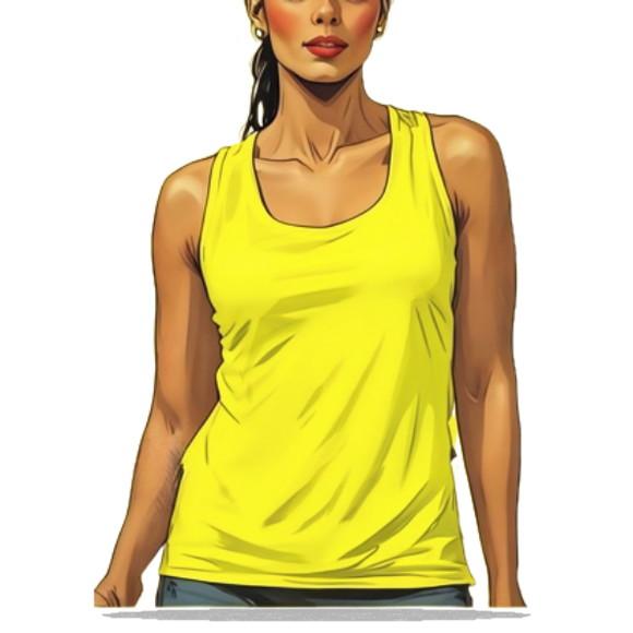Molde Digital de Camiseta Regata Feminina Adulto P ao Xxg