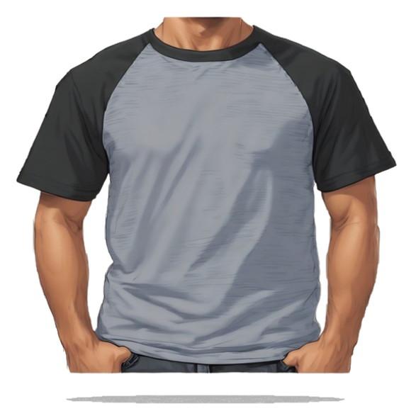 Molde Digital de Camiseta Raglan Masc Plus Size Gg ao G5