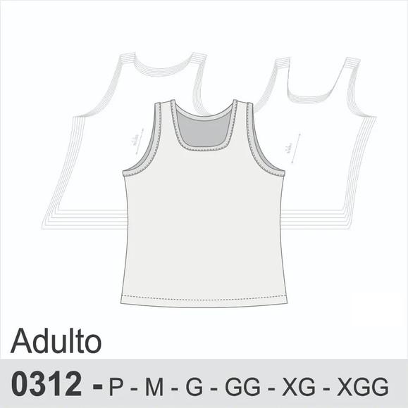 Molde Digital de Camiseta Regata Feminina Adulto
