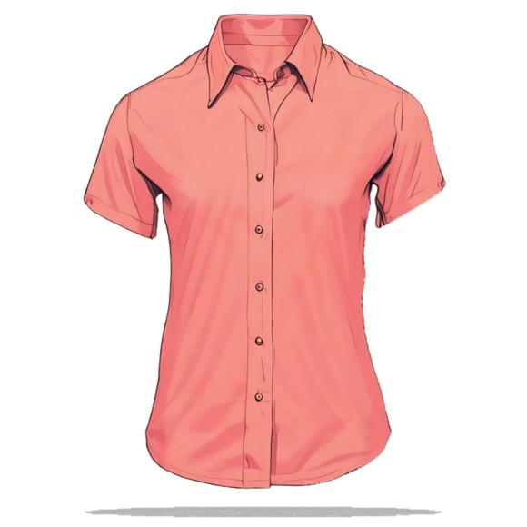 Molde Digital de Camisete Fem Adulto 2 Opções de Manga P-gg
