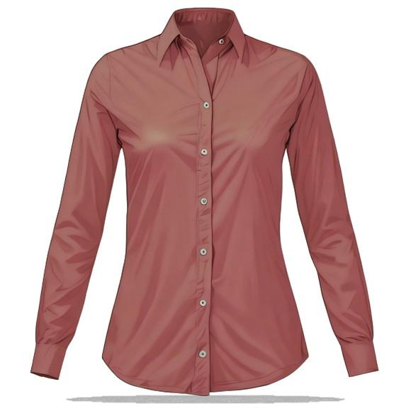 Molde Digital de Camisete Fem Adulto Manga Longa P ao Gg