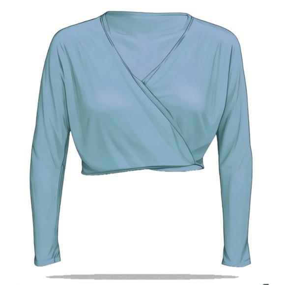 Molde Digital de Casaquinho Ballet Transpassado Inf 2 ao 14