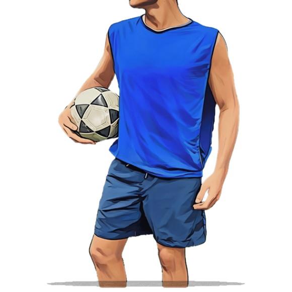 Molde Digital de Colete Futebol Infantil 2 a 14 Anos