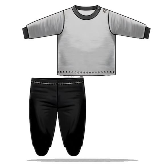 Molde Digital de Conj de Blusa e Calça Bebê Rn ao Gg