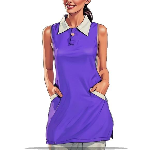 Molde Digital de Jaleco Feminino sem Mangas do P ao Xxg