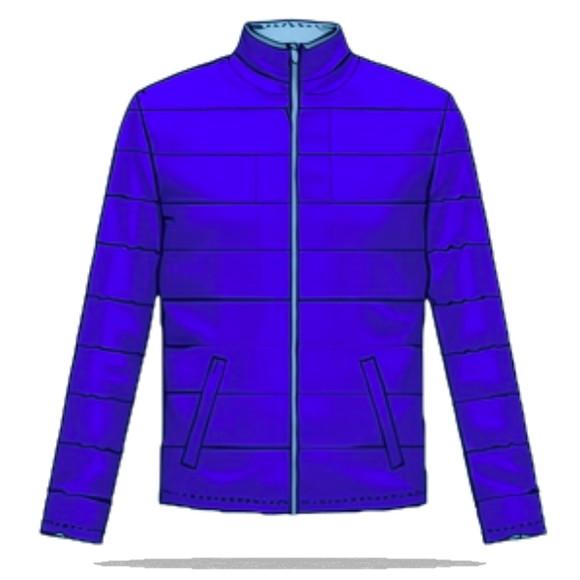 Molde Digital de Jaqueta Masc Nylon com Enchimento P ao Gg