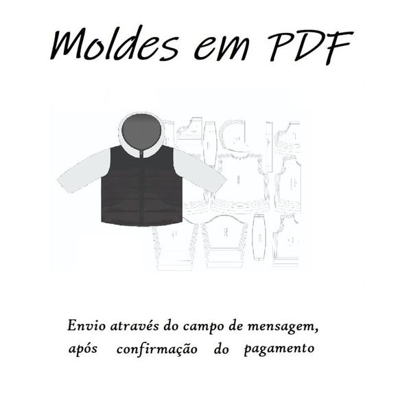 Molde Digital De Jaqueta Masculina Infantil - Envio Rápido