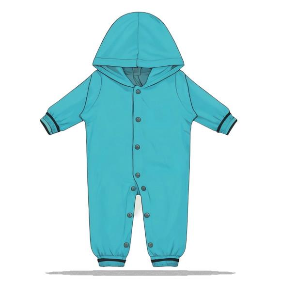 Molde Digital de Macacao Simples Infantil de 1 a 5 Anos