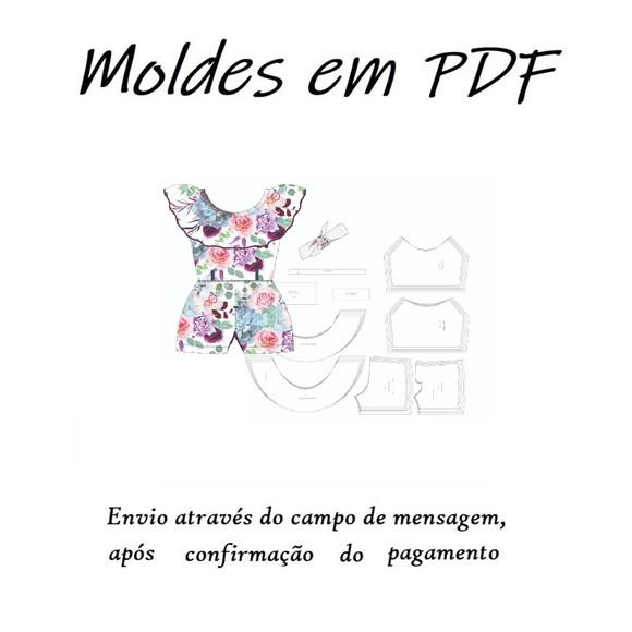 Molde Digital de Macaquinho Infantil com Tiara Envio Rápido