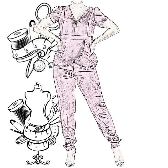 Molde Digital de Pijama Cirurgico Feminino P ao Xxg #321