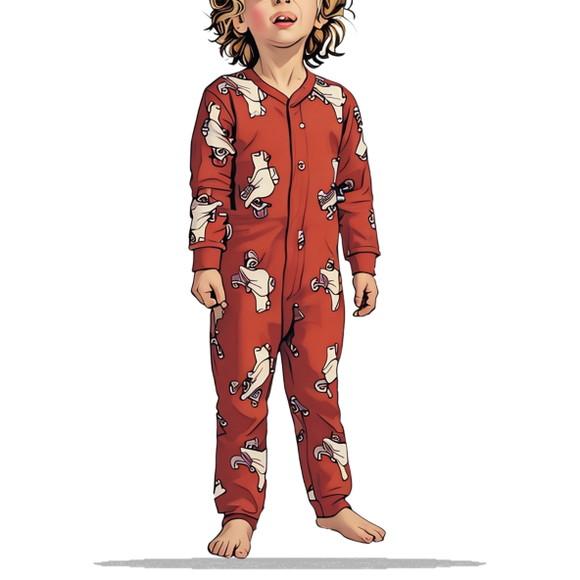 Molde Digital de Pijama Macacao Inf Plush Soft 1 a 10 Anos