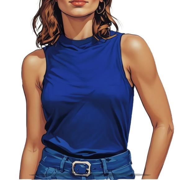 Molde Digital de Regata Feminina Gola Alta P ao Gg