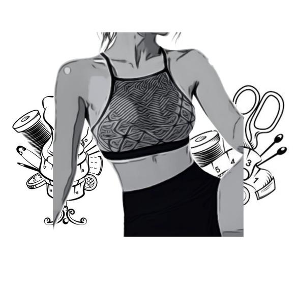 Molde Digital de Top Fitness com Tela Pp ao Gg #209