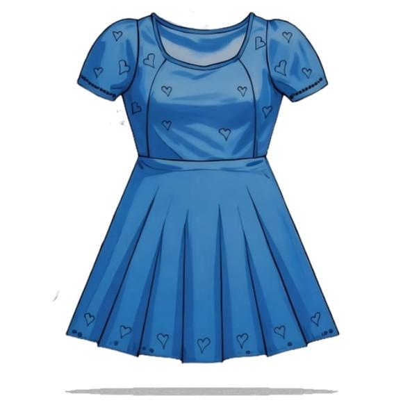 Molde Digital de Vestido Feminino Adulto Person Pp ao Xg