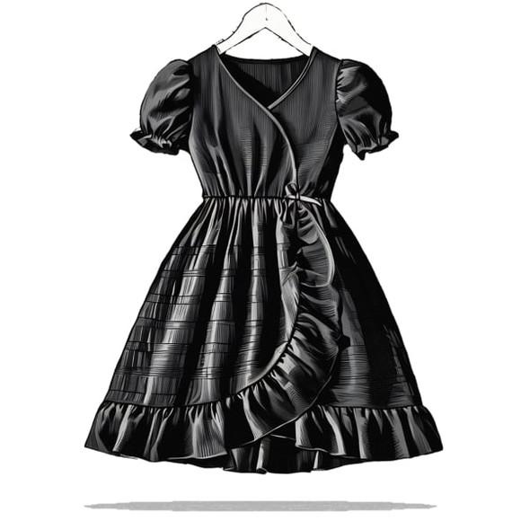 Molde Digital de Vestido Envelope Infantil 4 a 14 Anos
