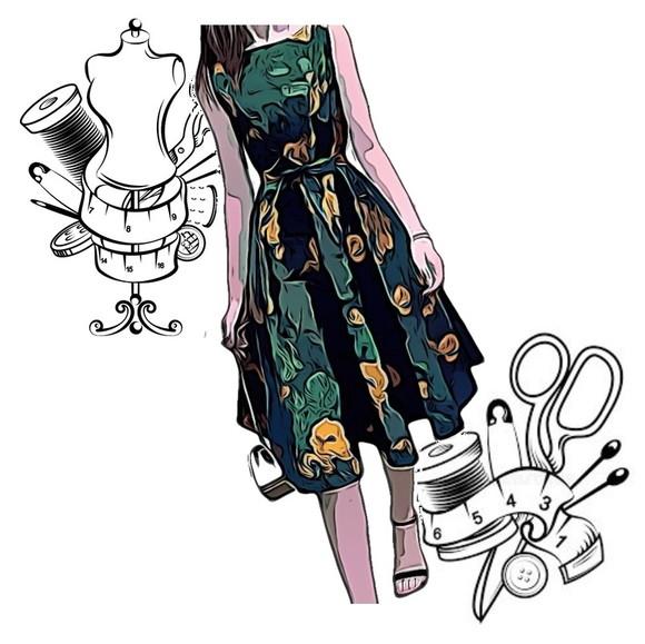 Molde Digital de Vestido Gode Fem do P ao Gg #211