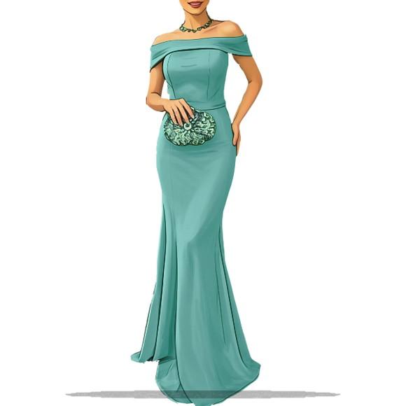 Molde Digital de Vestido Tomara Que Caia em pdf do P ao Gg