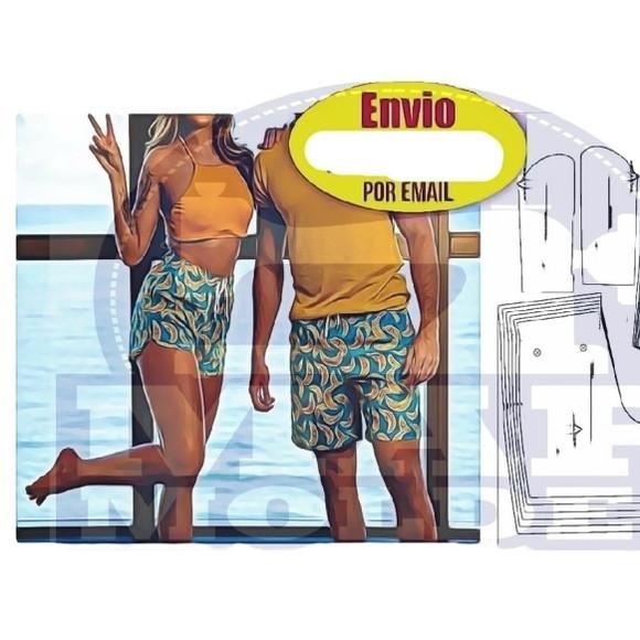 Molde Digital Kit Short Masculino e Feminino Por Email
