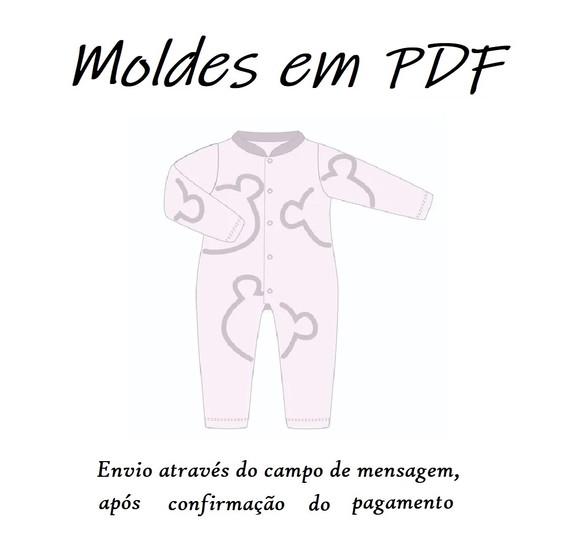 Molde Digital Macacão Pijama Feminino De Inverno Adulto