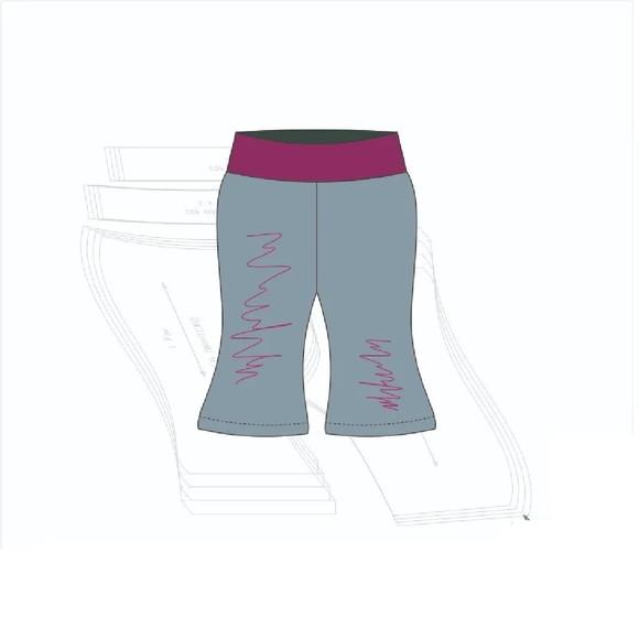 Molde Digital Modelagem de Calça Flare Bebê