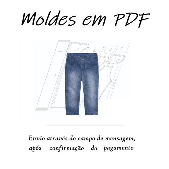 Molde Digital Modelagem De Calça Jeans Bebê