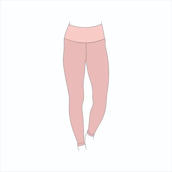 Molde Digital Modelagem de Calça Legging Cós Alto Infantil