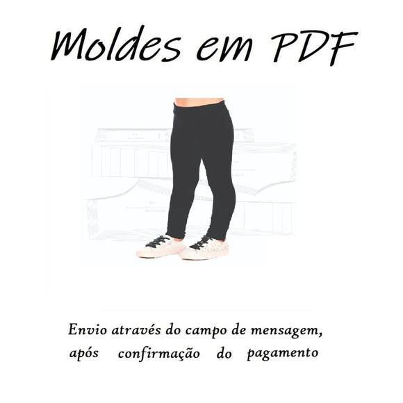 Molde Digital Modelagem De Calça Legging Infantil