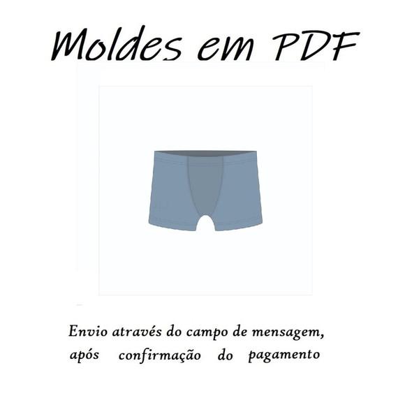 Molde Digital Modelagem De Cueca Box Infantil