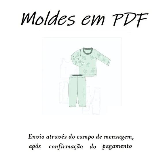 Molde Digital Modelagem De Pijama Bebê De Inverno