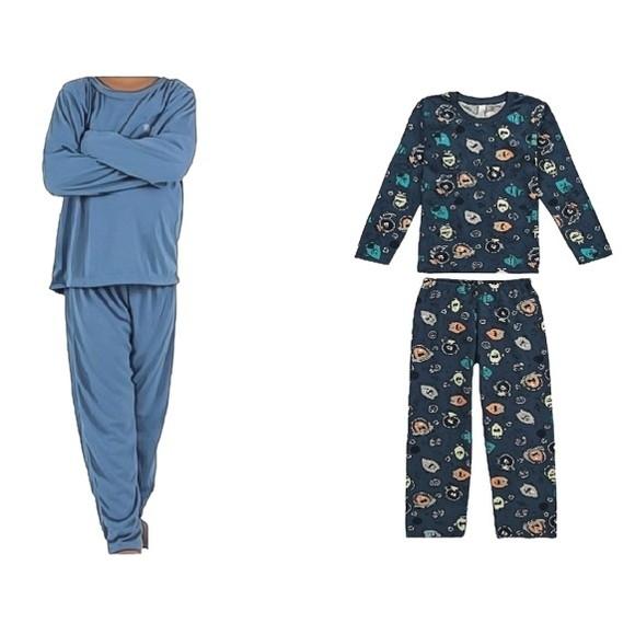 Molde Digital Modelagem de Pijama Infantil de Inverno