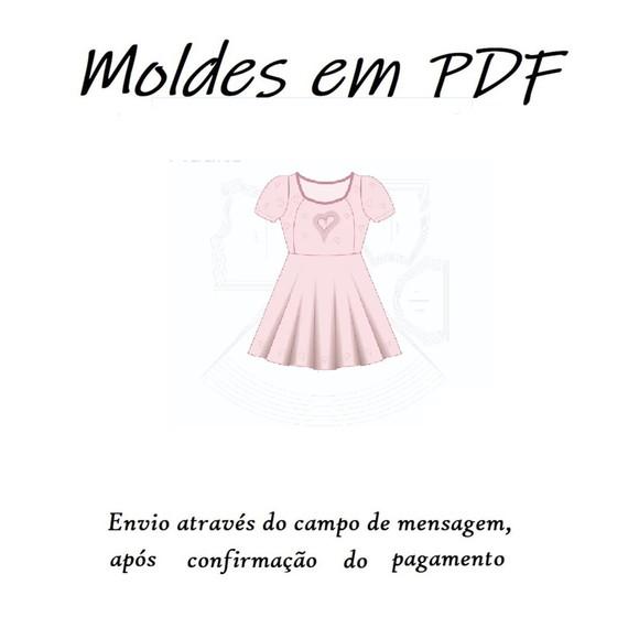 Molde Digital Modelagem de Vestido Adulto
