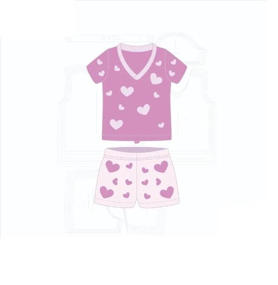 Molde Digital Modelagem de Pijama Feminino de Verão Adulto
