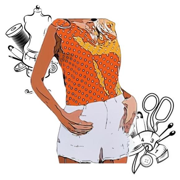 Molde Digital pdf Blusa Fem Manga Abaulada Pp ao Gg #356