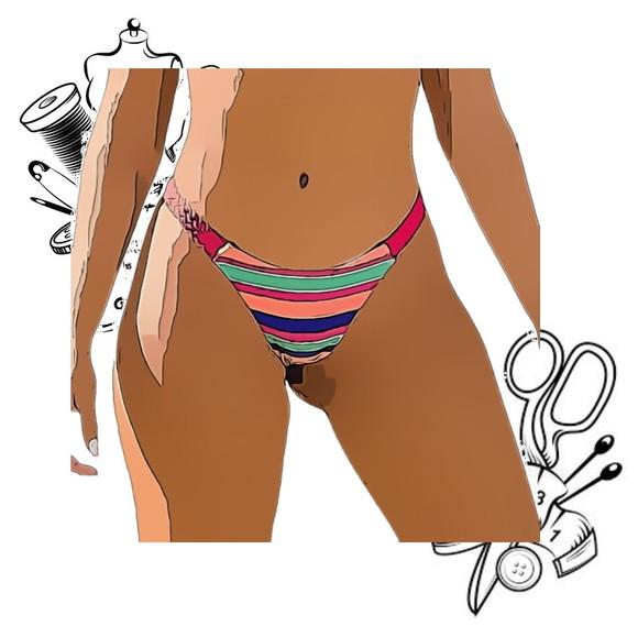 Molde Digital pdf Calcinha Fio com Fita Lateral P ao Gg #365