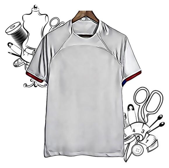 Molde Digital pdf Camiseta Futebol Masc Pp ao Gg #277