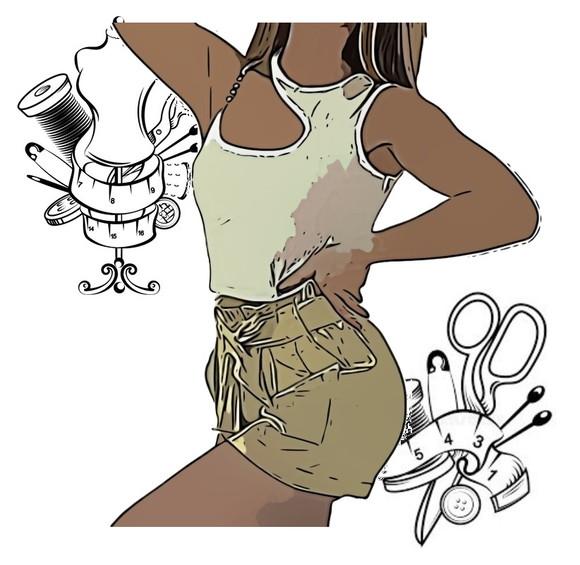 Molde Digital pdf Cropped Assimetrico Adulto Pp ao Xg #283
