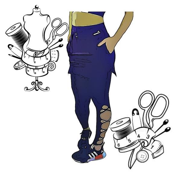 Molde Digital pdf de Legging Saia Pp ao Xg #290