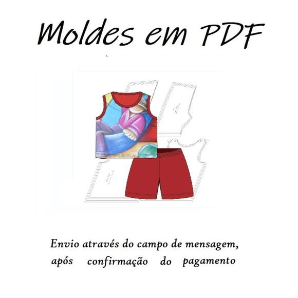 Molde Digital Pijama Infantil Bebê De Simples Modelagem