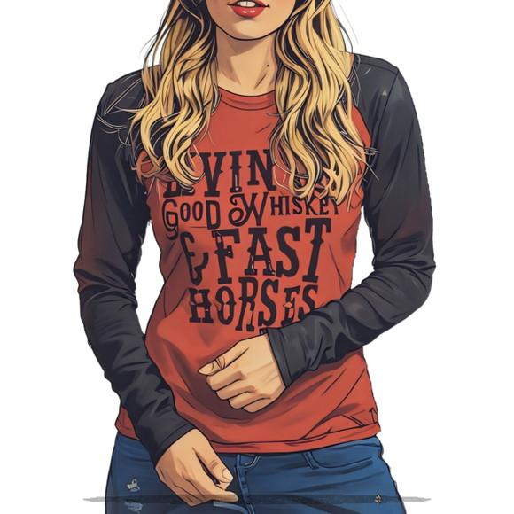 Molde em pdf de Baby Look Feminina m Longa Raglan Pp ao Gg