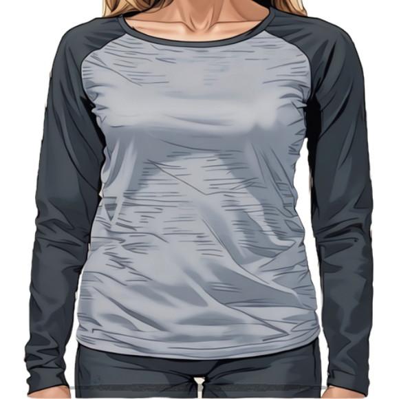 Molde em pdf de Babylook Raglan Plus Size m Longa Gg ao G5