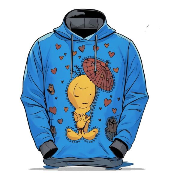 Molde em pdf de Blusa Agasalho Moletom Inf com Touca 2 ao 14