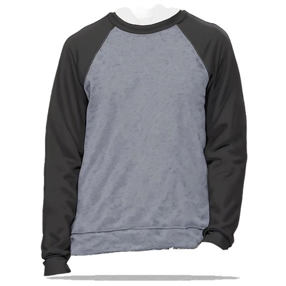 Molde em pdf de Blusa Agasalho Moletom Raglan Adulto Pp - Gg