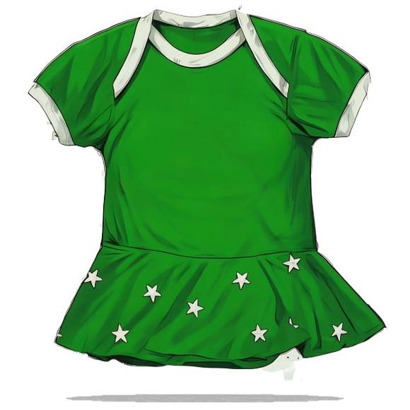Molde em pdf de Body Bebê com Saia Noel do P a 4 Anos