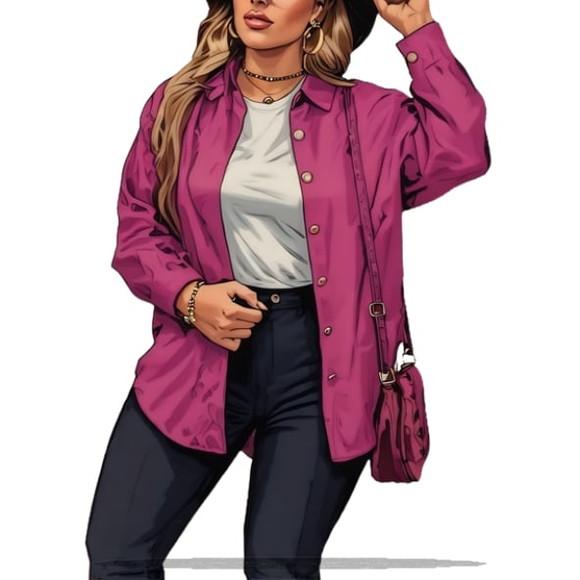 Molde em pdf de Camisa Feminina com Botoes do P ao Xxg
